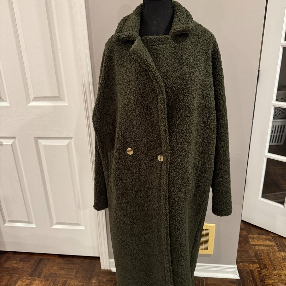 Charli London Sierra Cardigan, Made in Italy, Olive Green, Size OS (XS-XL)